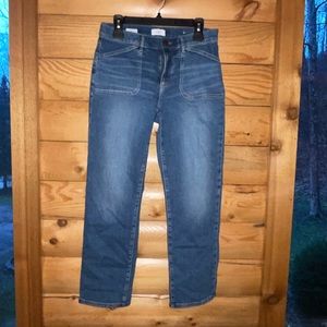 Loft, ankle straight, jeans, size 6